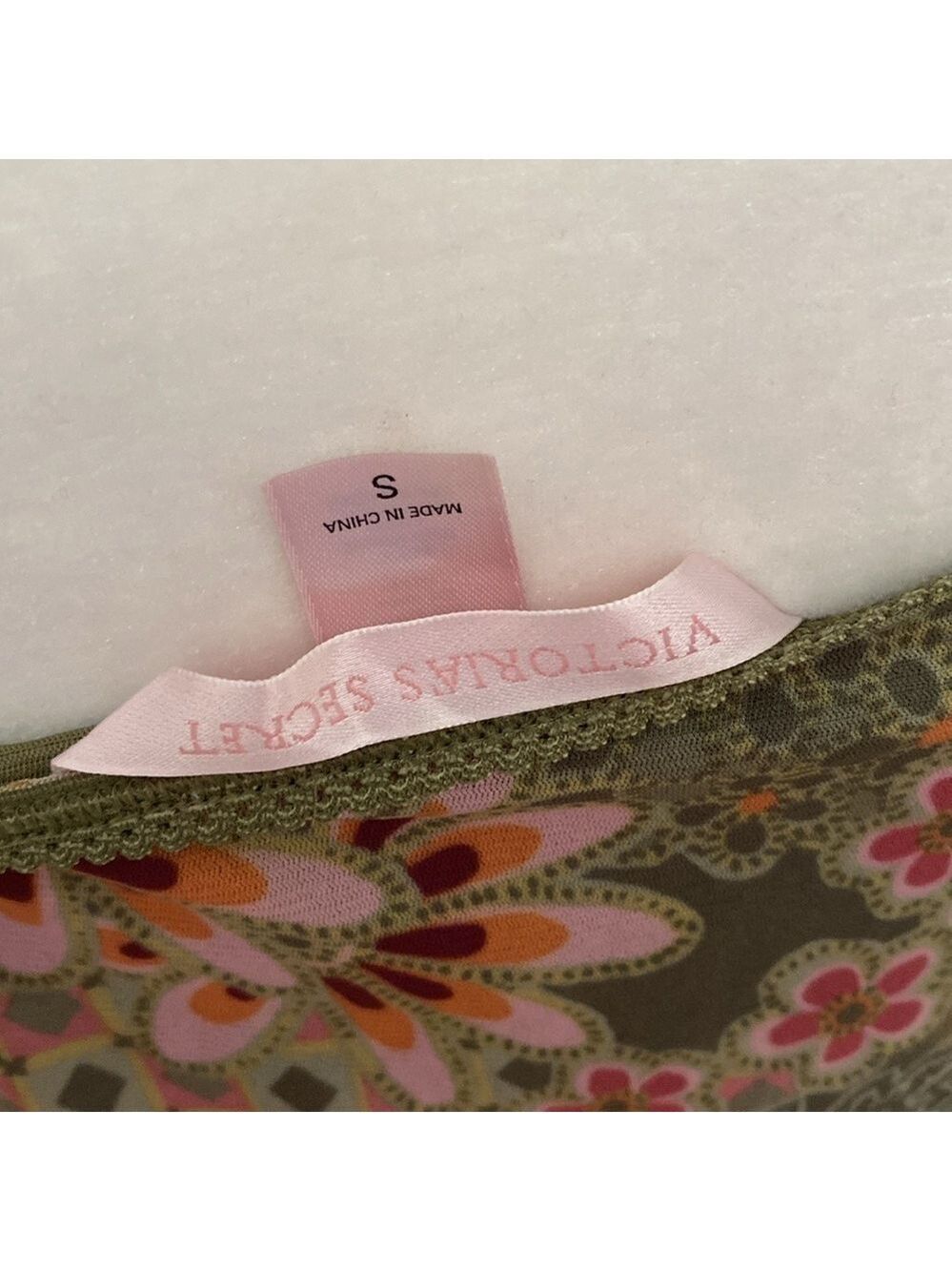 Victoria’s Secret Y2K vintage olive green slip & panty set - Picture 7 of 12